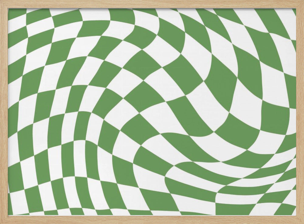 Green Checkerboard | Poster
