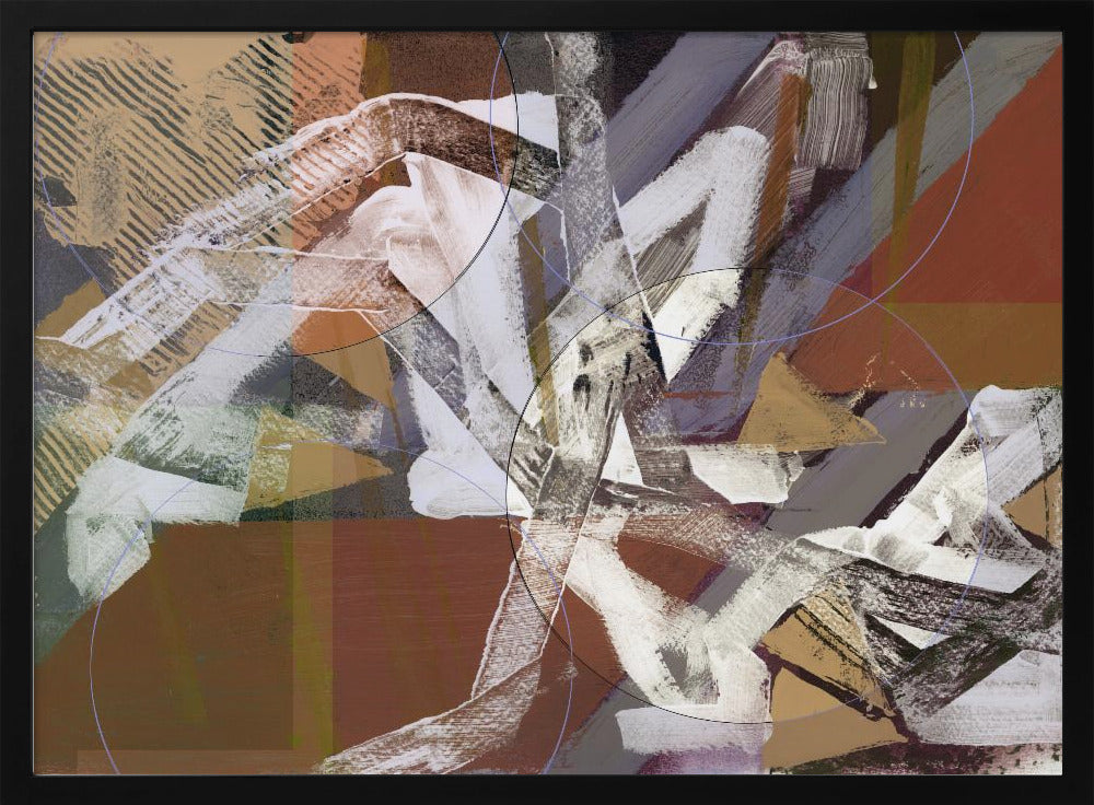 Abstract Circles and Textures 3 | Poster