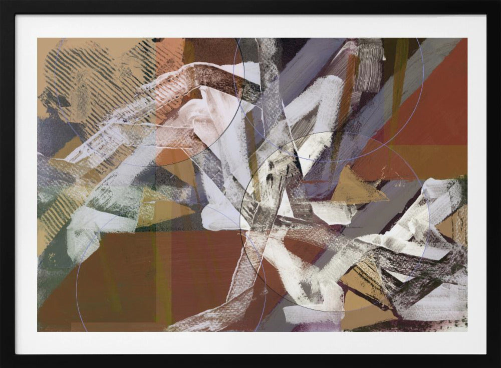 Abstract Circles and Textures 3 | Poster