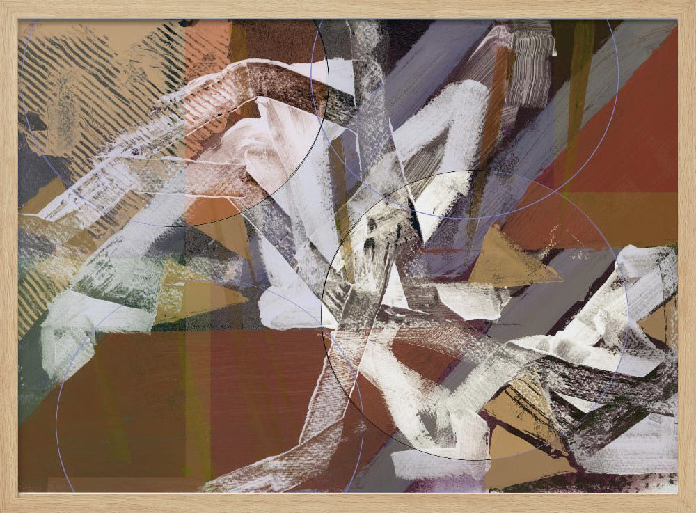 Abstract Circles and Textures 3 | Poster