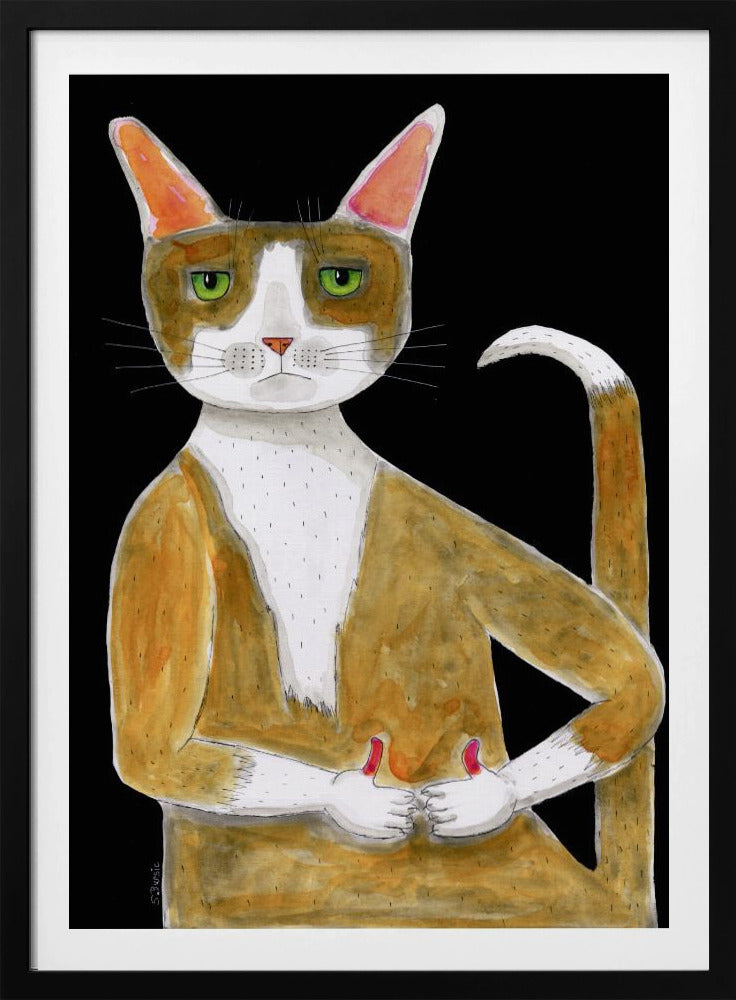 All Ok cat, thumbs up. | Poster