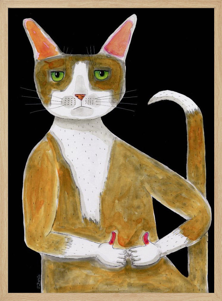 All Ok cat, thumbs up. | Poster