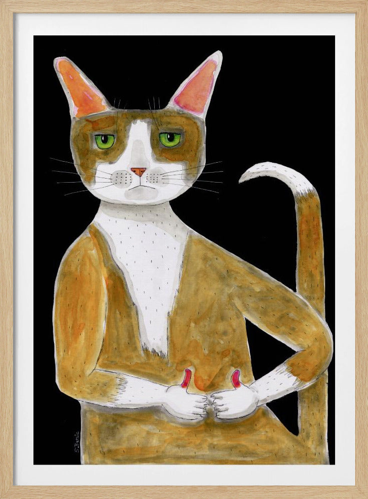 All Ok cat, thumbs up. | Poster