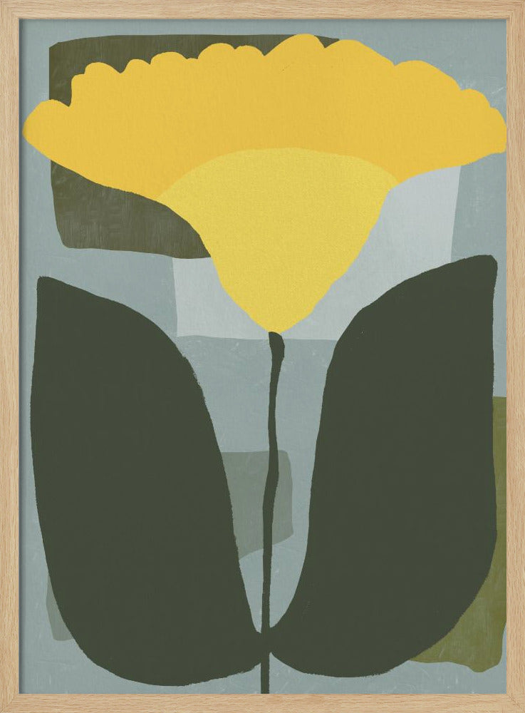Simplistic Yellow Flower | Poster
