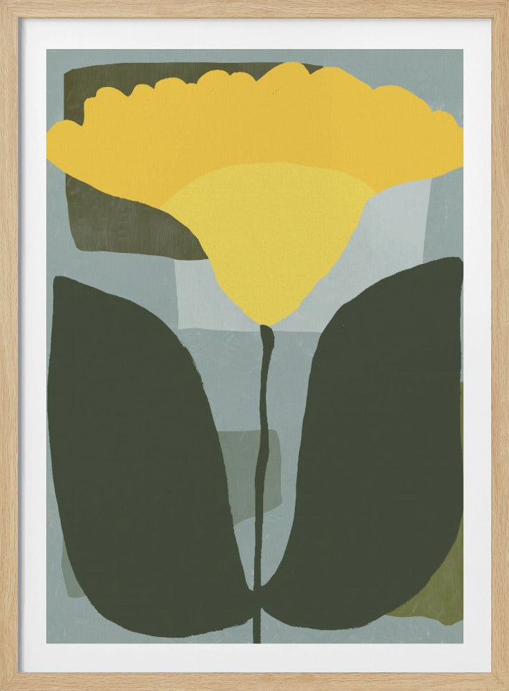 Simplistic Yellow Flower | Poster