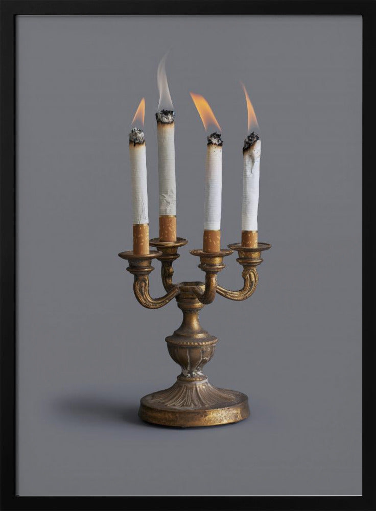 Smoking candlestick | Poster