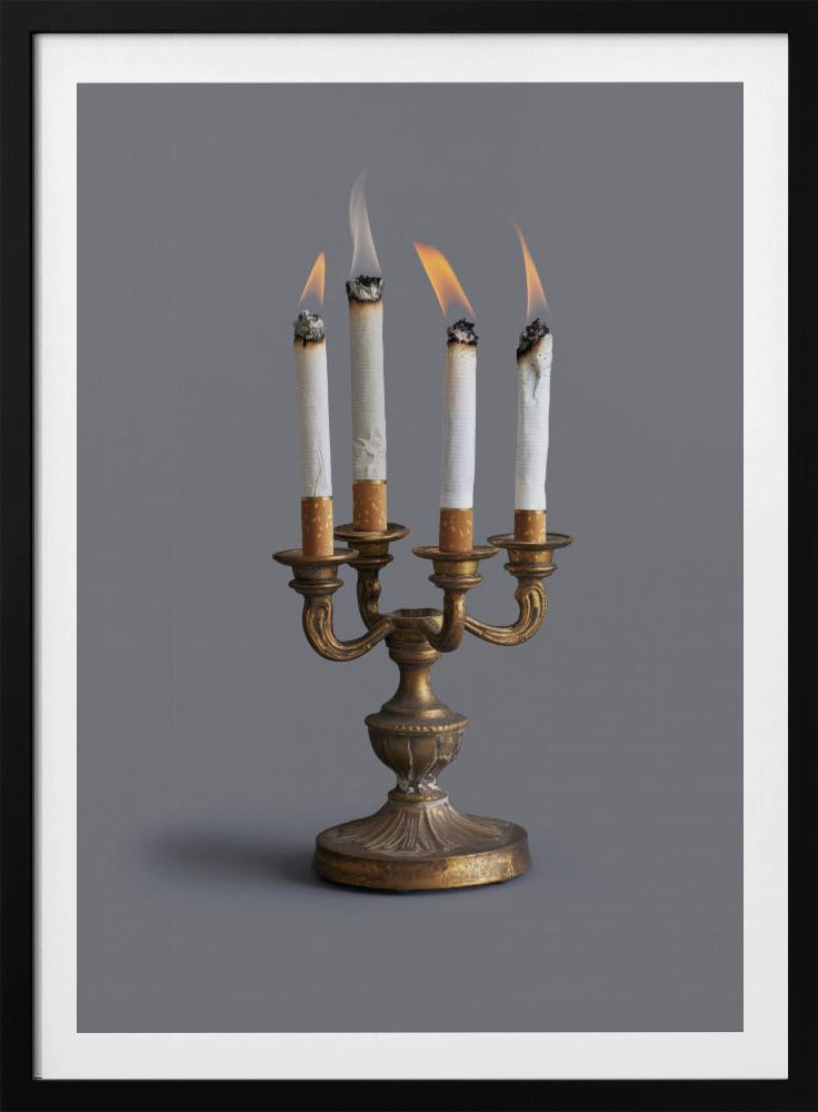 Smoking candlestick | Poster