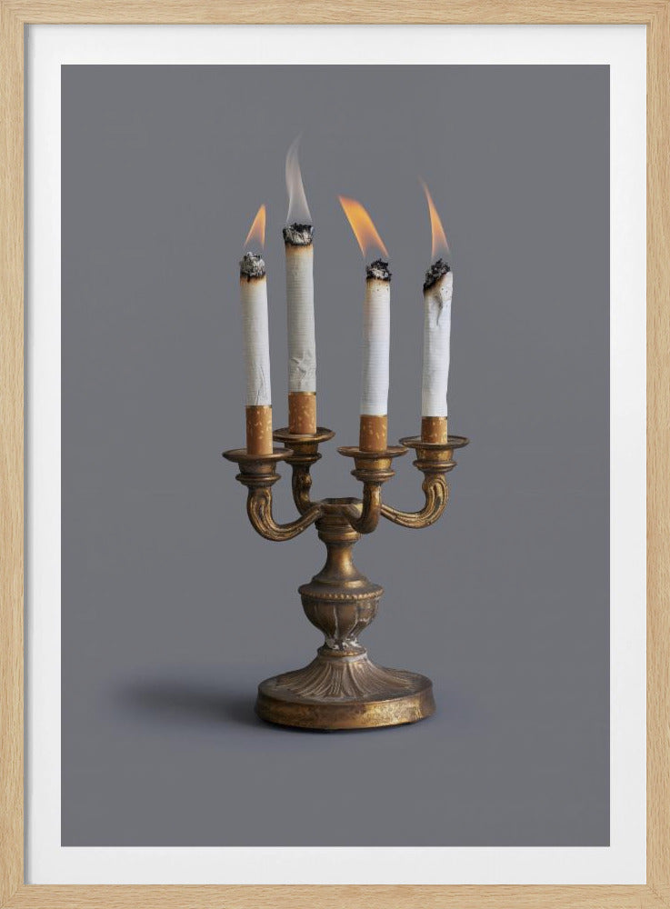 Smoking candlestick | Poster