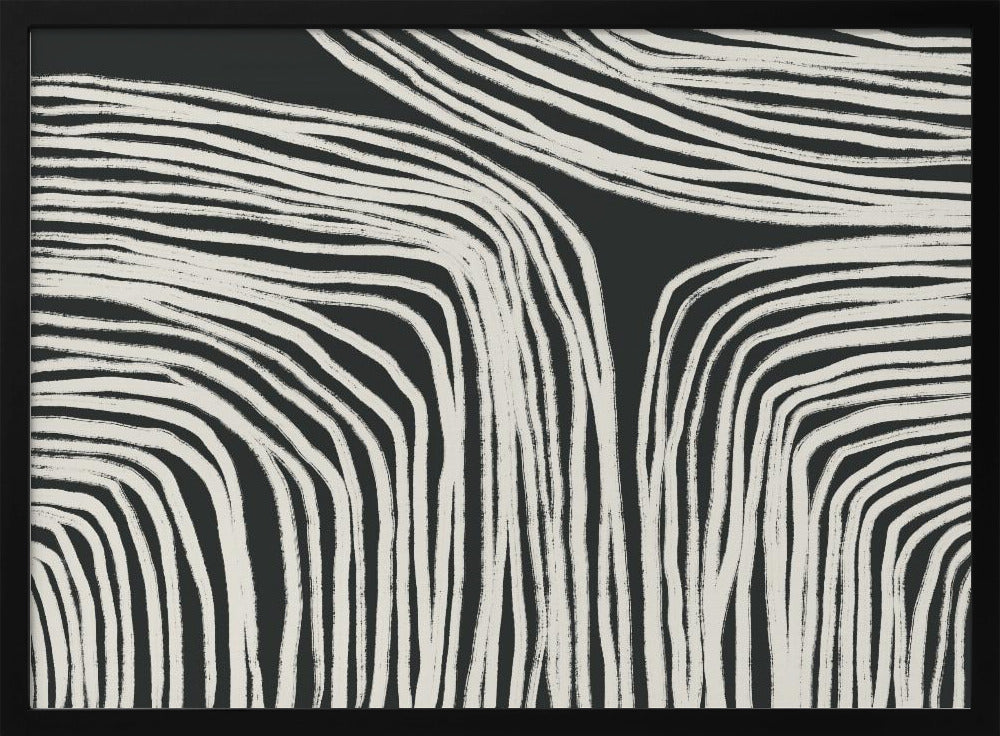 Curved Stripes Flow | Poster