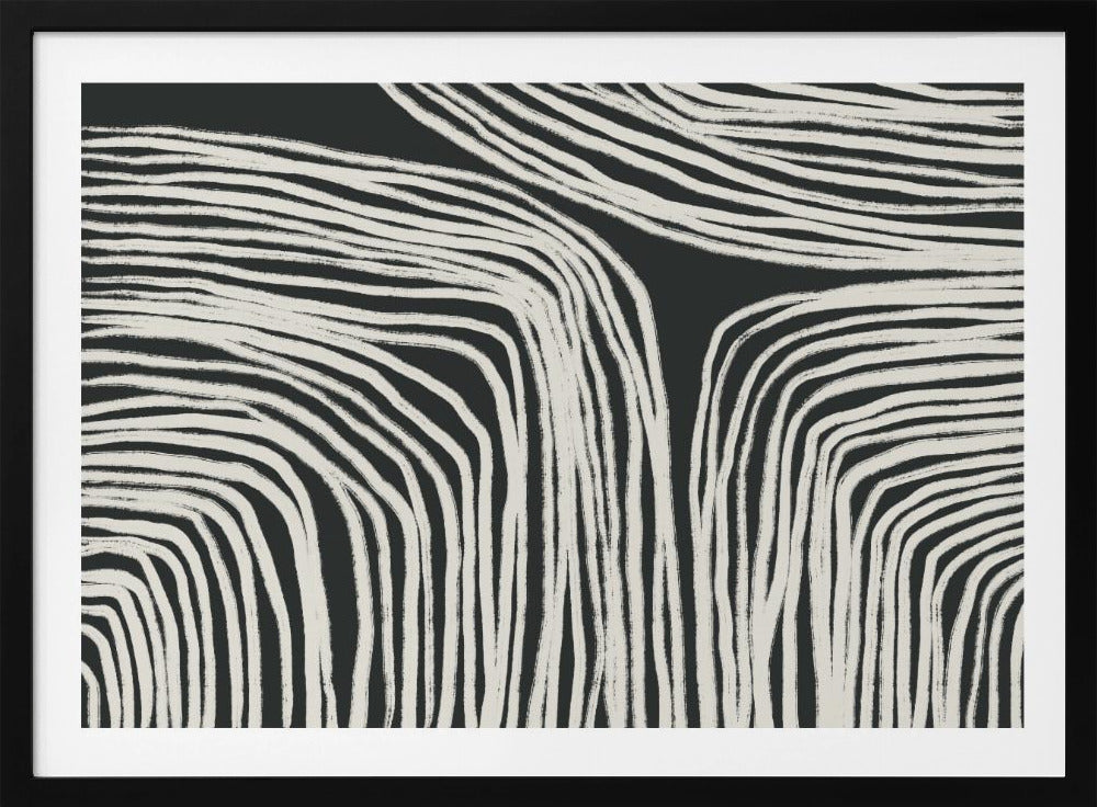 Curved Stripes Flow | Poster