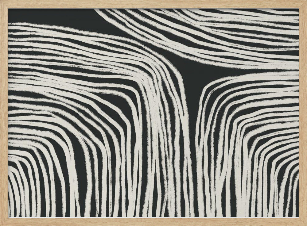 Curved Stripes Flow | Poster