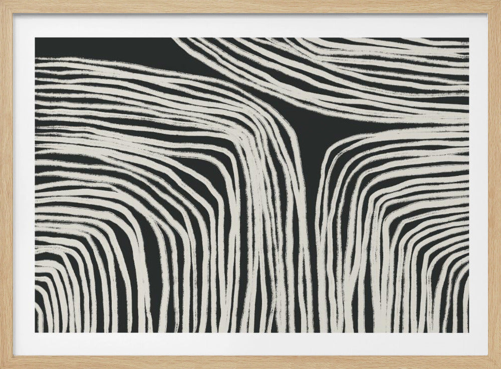 Curved Stripes Flow | Poster