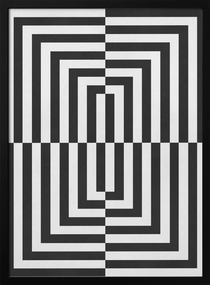 Black and white lines | Poster
