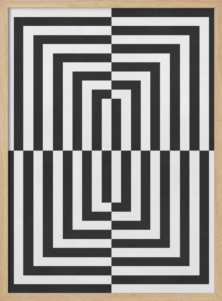 Black and white lines | Poster