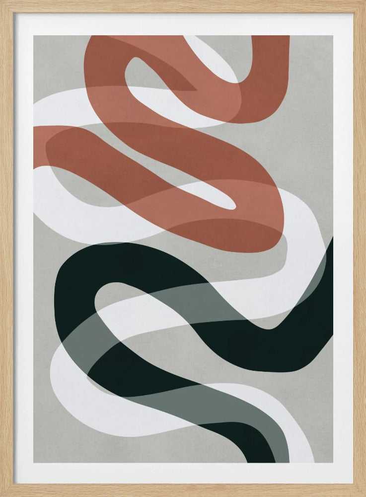 Expressionist curves 1 | Poster
