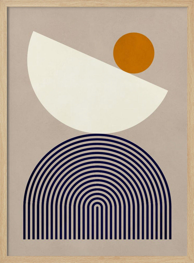 Lines and semicircles 1 | Poster