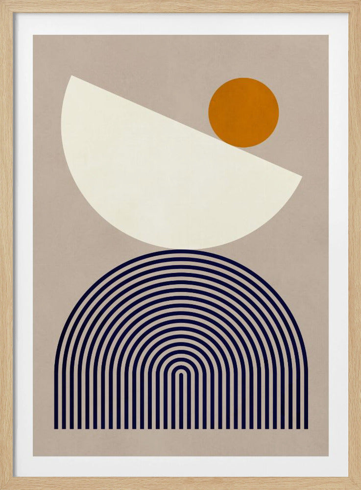 Lines and semicircles 1 | Poster