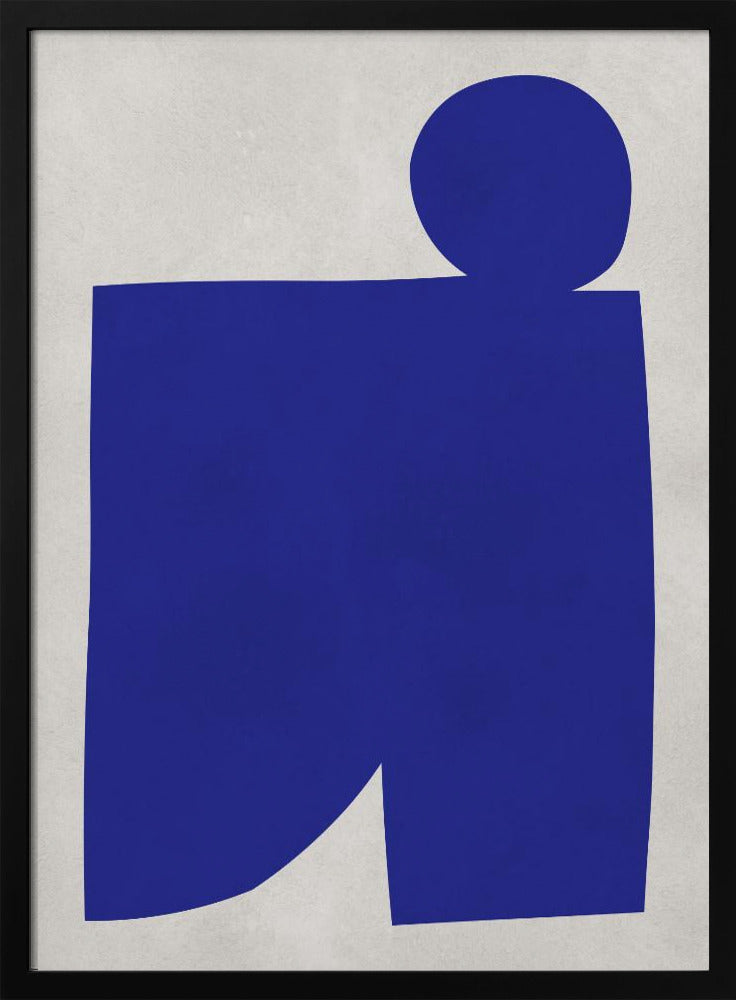 Blue and white art 1 | Poster