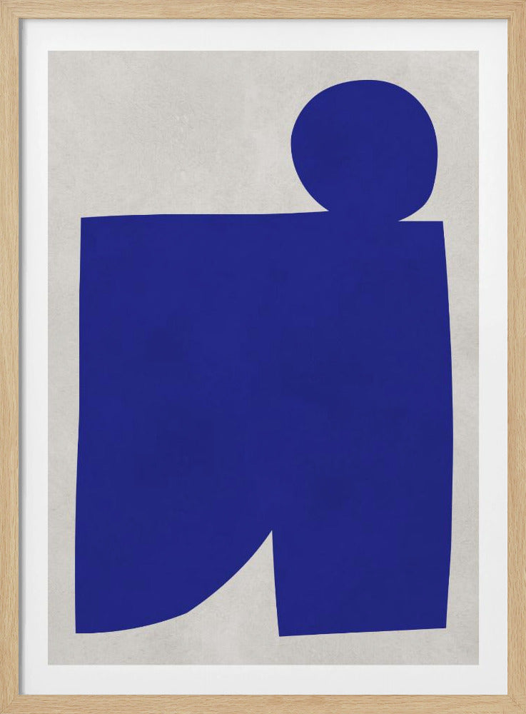 Blue and white art 1 | Poster