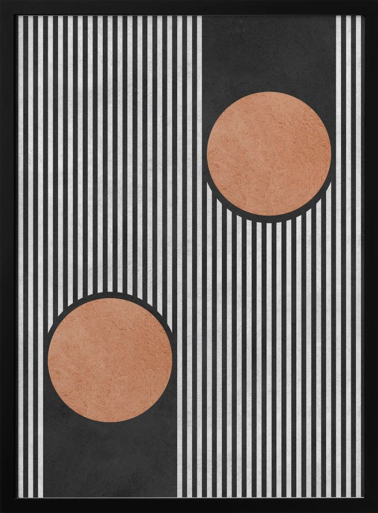 Circles on black background 2 | Poster