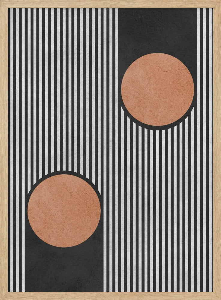 Circles on black background 2 | Poster