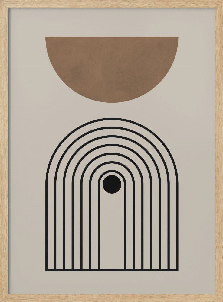 Composition lines and circles 5 | Poster