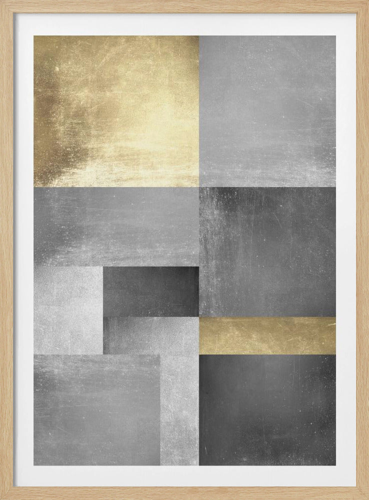 Gold and silver textures 5 | Poster