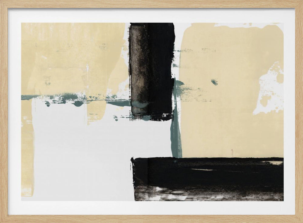 Neutral &amp; Black Art Print No 1 | Poster