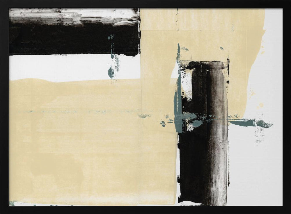 Neutral &amp; Black Art Print No 2 | Poster