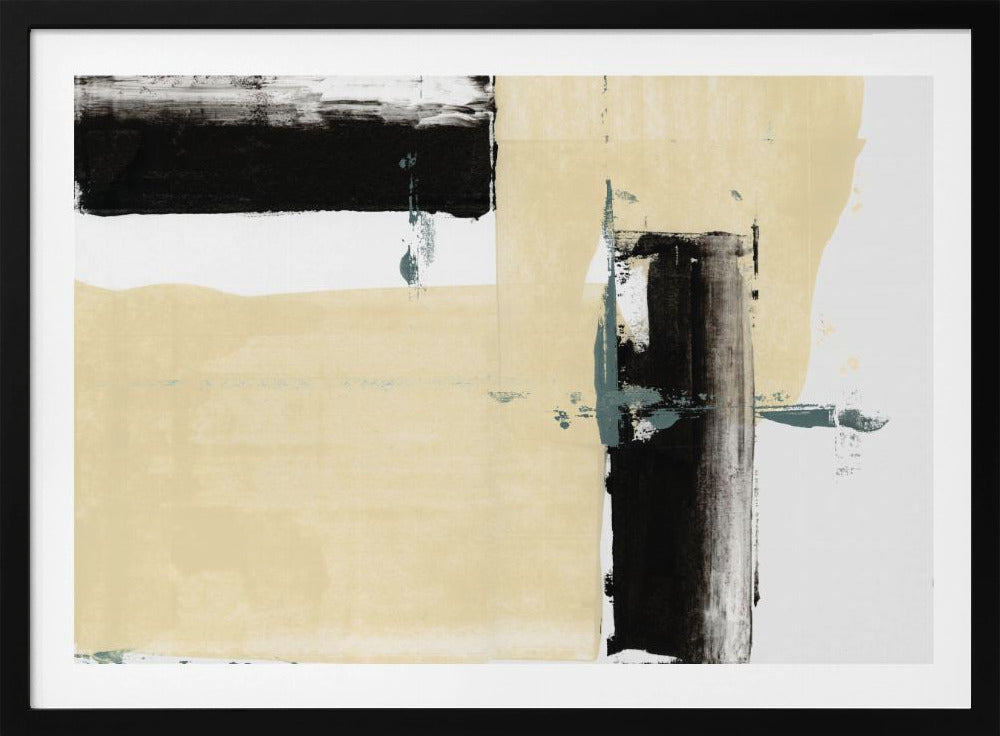 Neutral &amp; Black Art Print No 2 | Poster