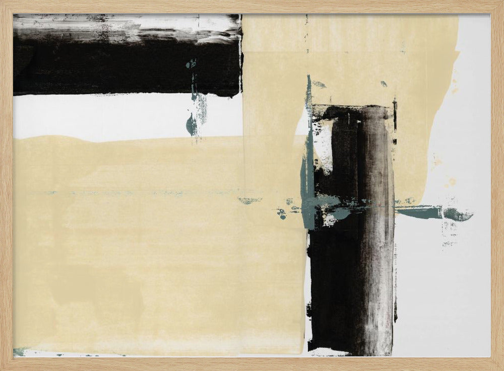 Neutral &amp; Black Art Print No 2 | Poster