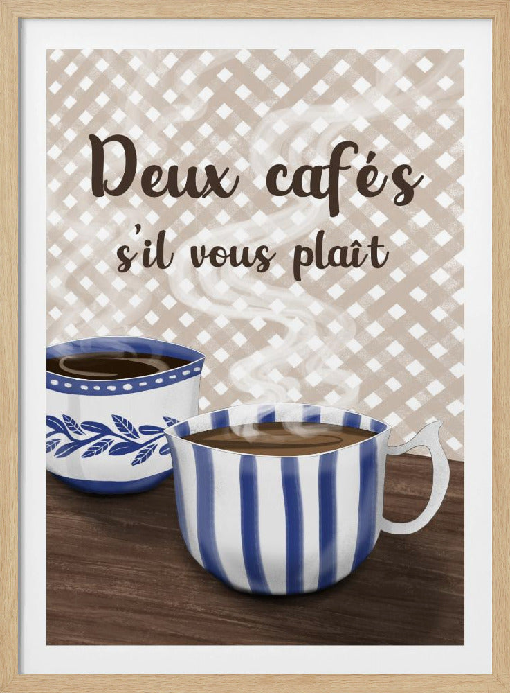 Two coffees please | Poster