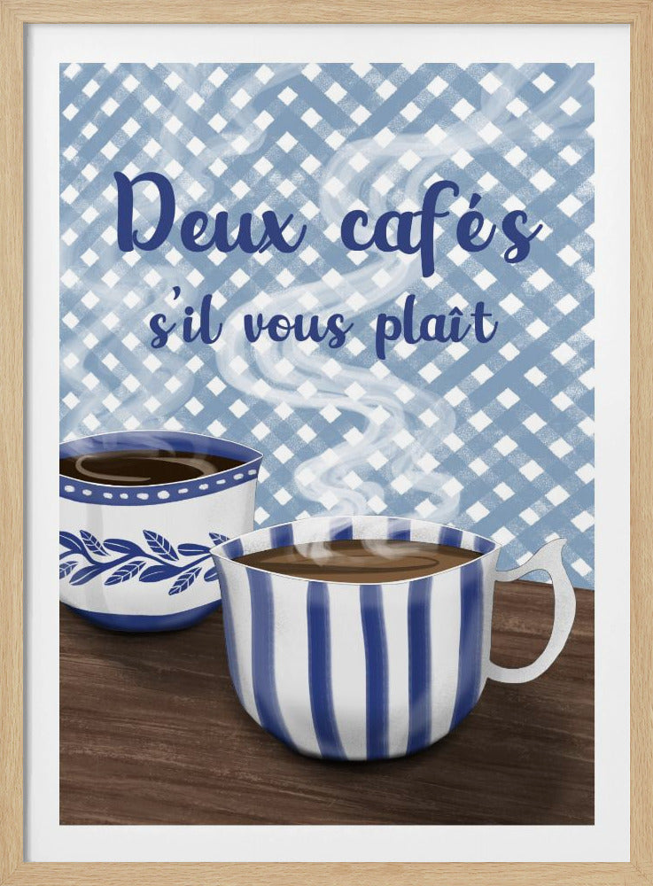 Two coffees please | Poster