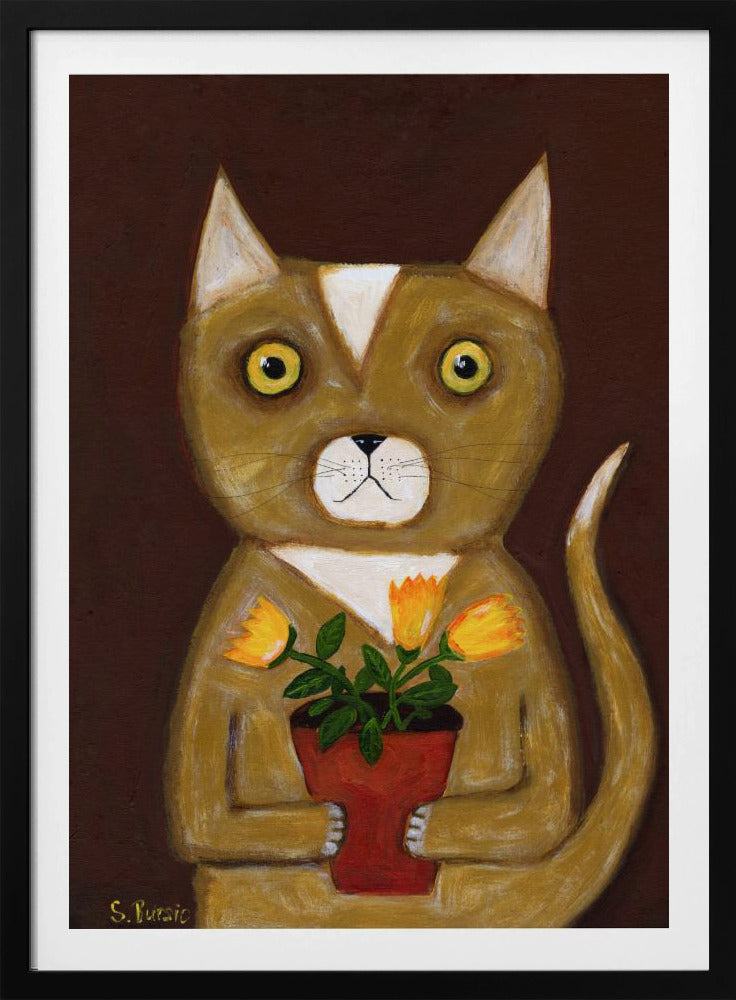 Pot Plant Cat | Poster