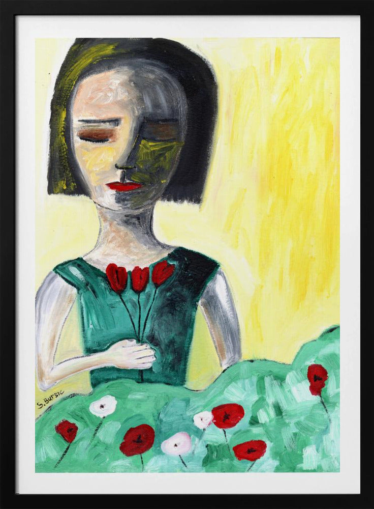 Lady in Garden | Poster