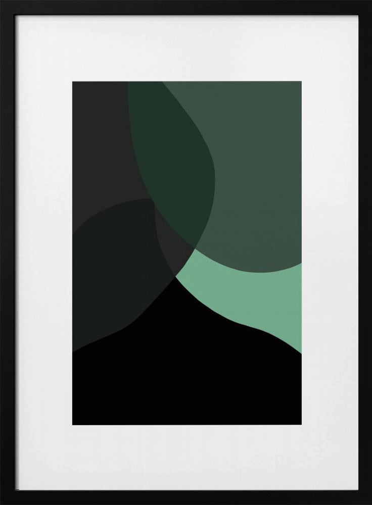 Abstract Black Shapes 3 | Poster