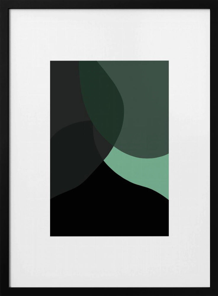 Abstract Black Shapes 3 | Poster