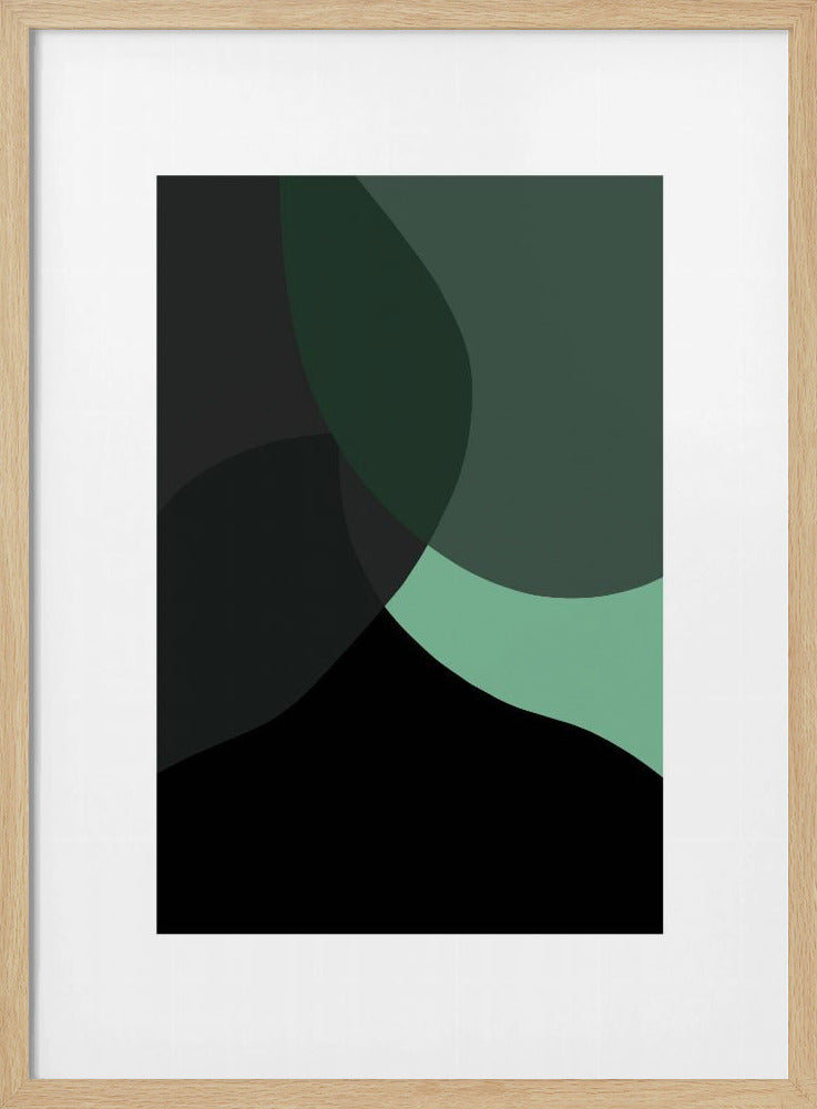 Abstract Black Shapes 3 | Poster