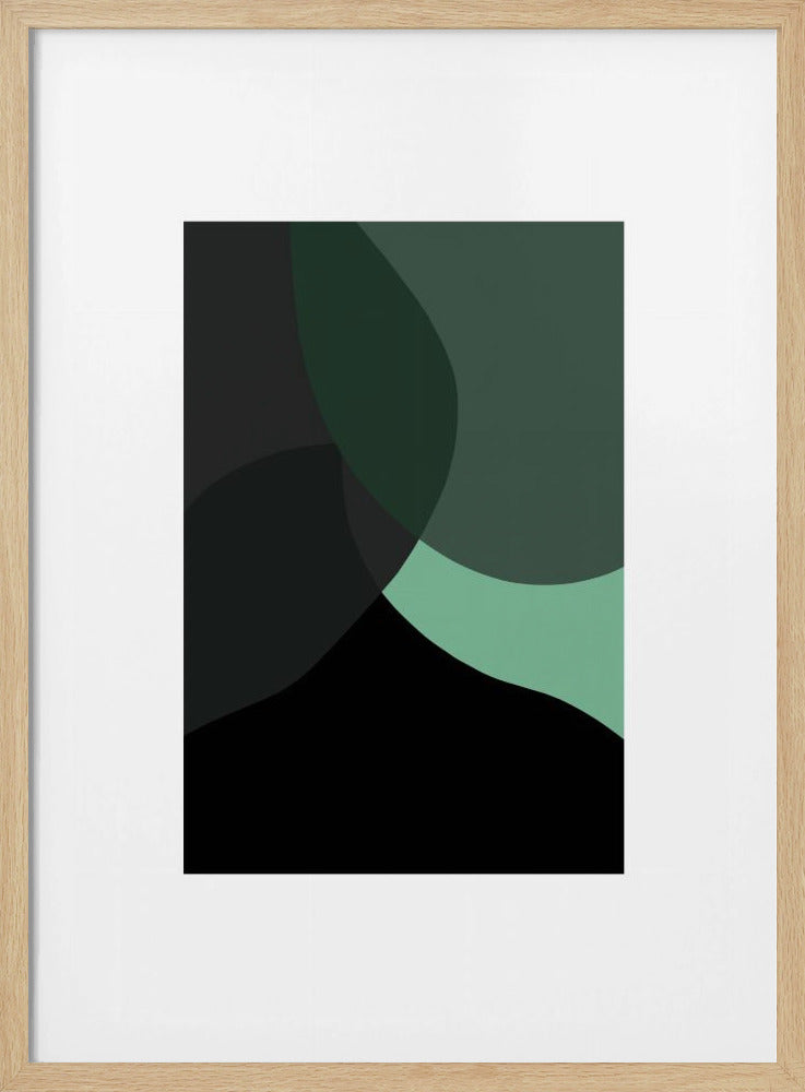 Abstract Black Shapes 3 | Poster