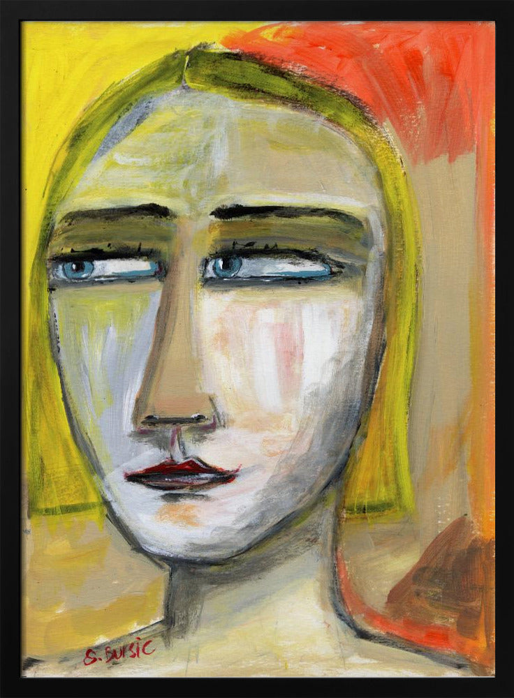 Narrowed Eyed Lady | Poster