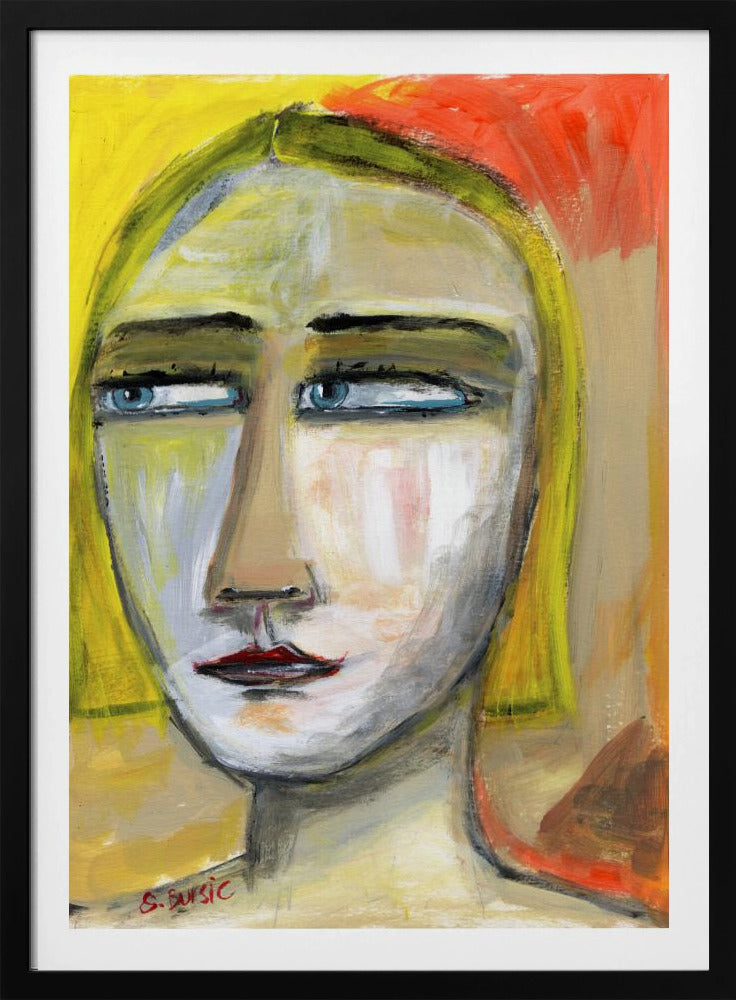 Narrowed Eyed Lady | Poster