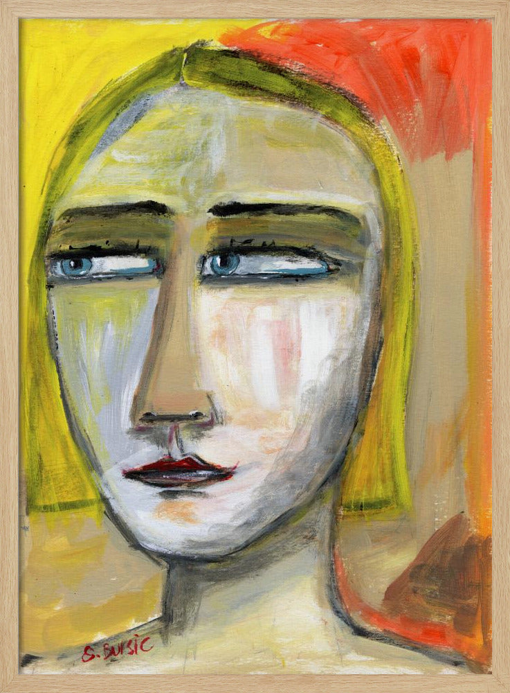 Narrowed Eyed Lady | Poster