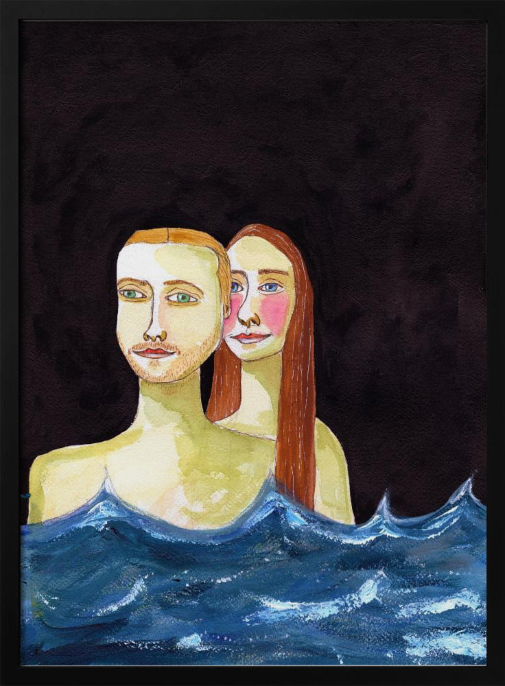 The  Swimming Couple | Poster