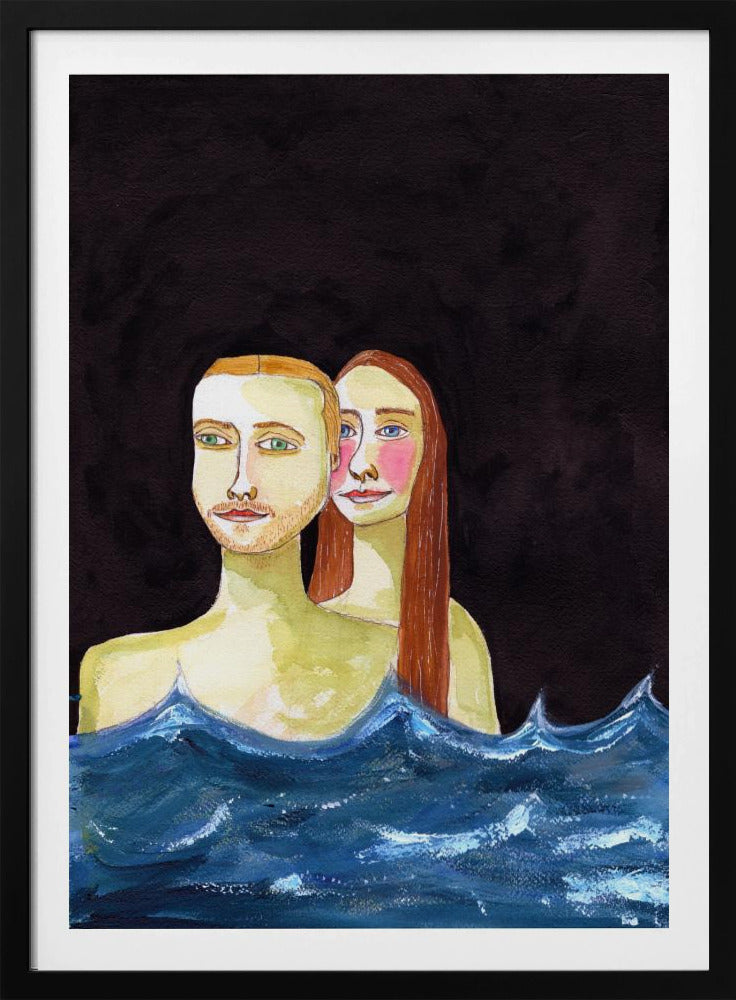The  Swimming Couple | Poster