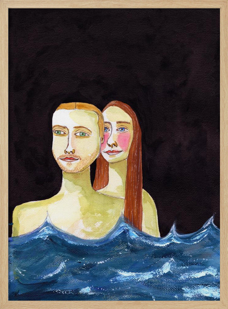 The  Swimming Couple | Poster
