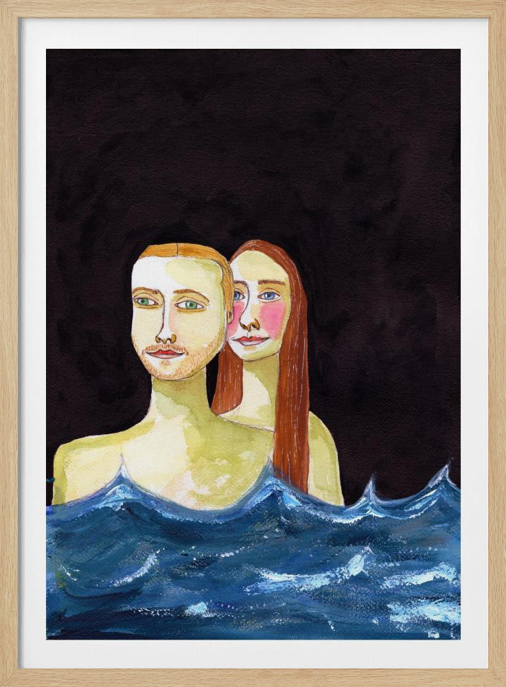 The  Swimming Couple | Poster