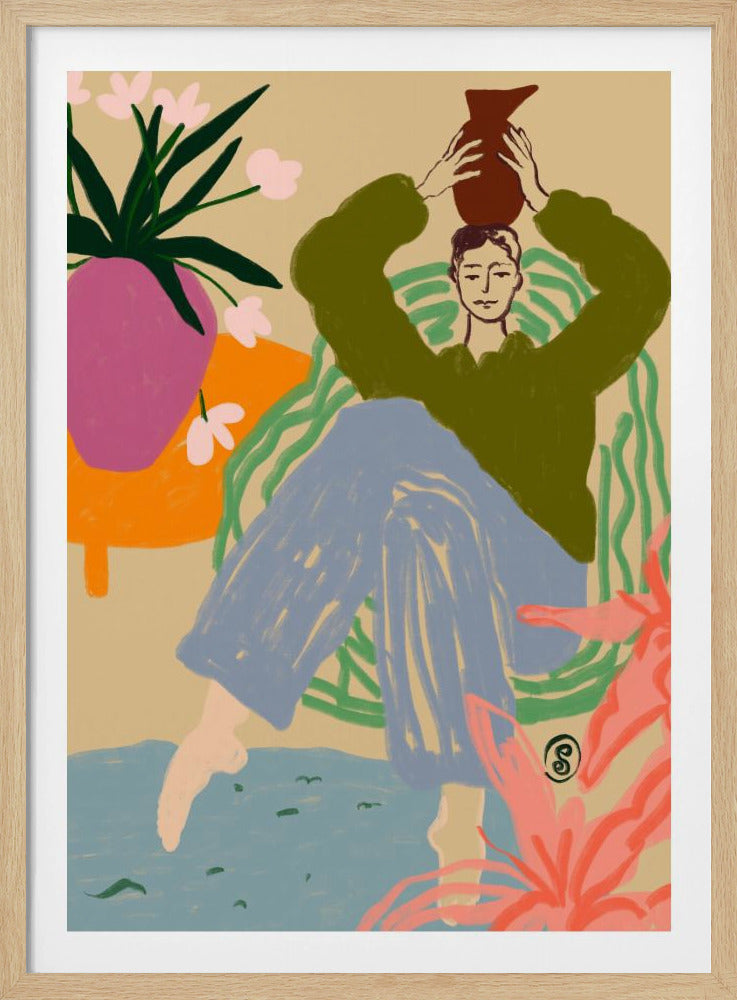 Woman With a Vessel | Poster