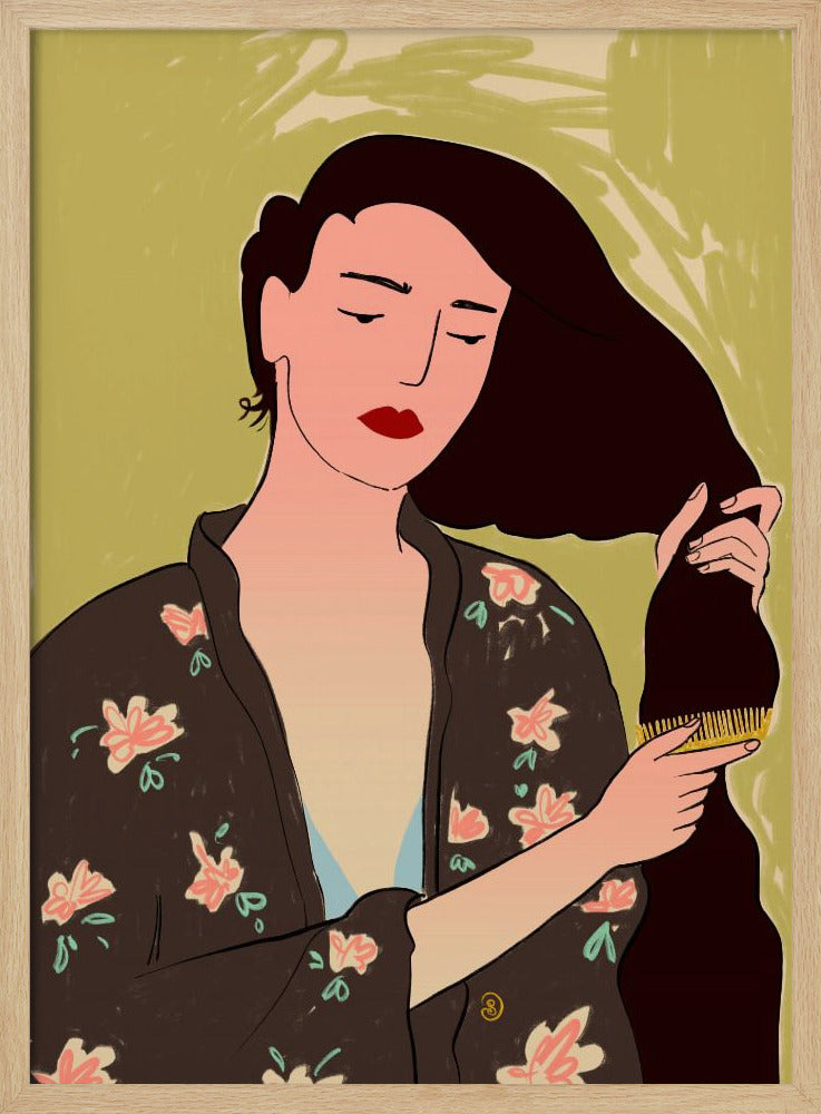 Woman With Long Hair | Poster