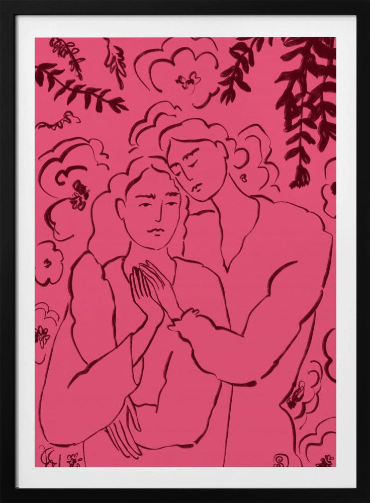 Holding Hands Pink | Poster