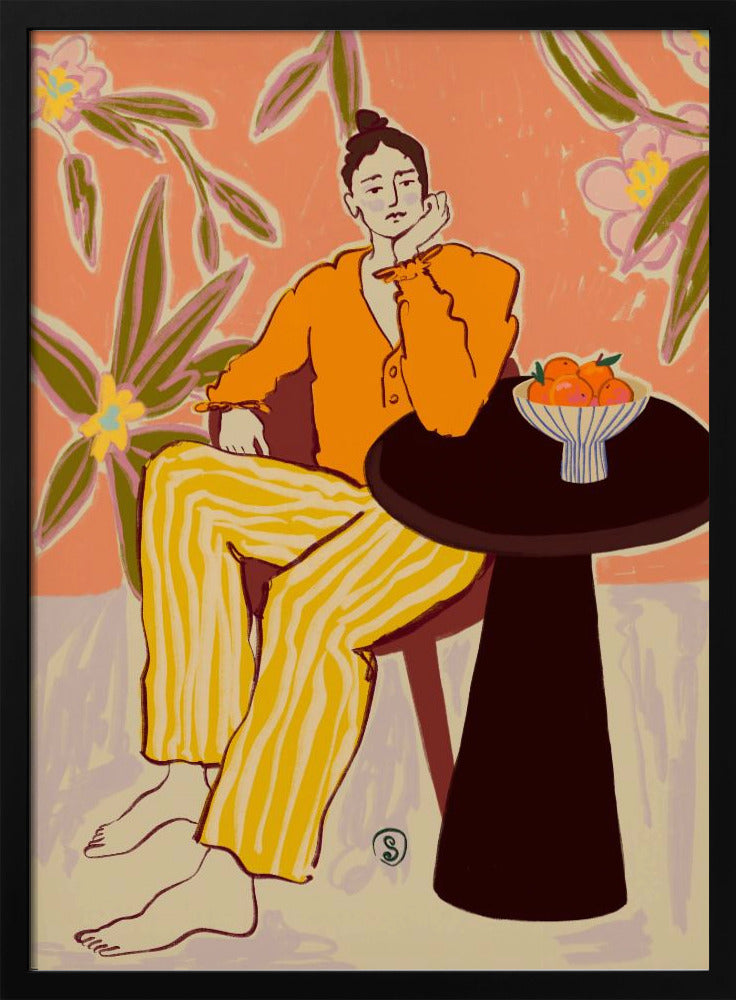Woman With Oranges | Poster